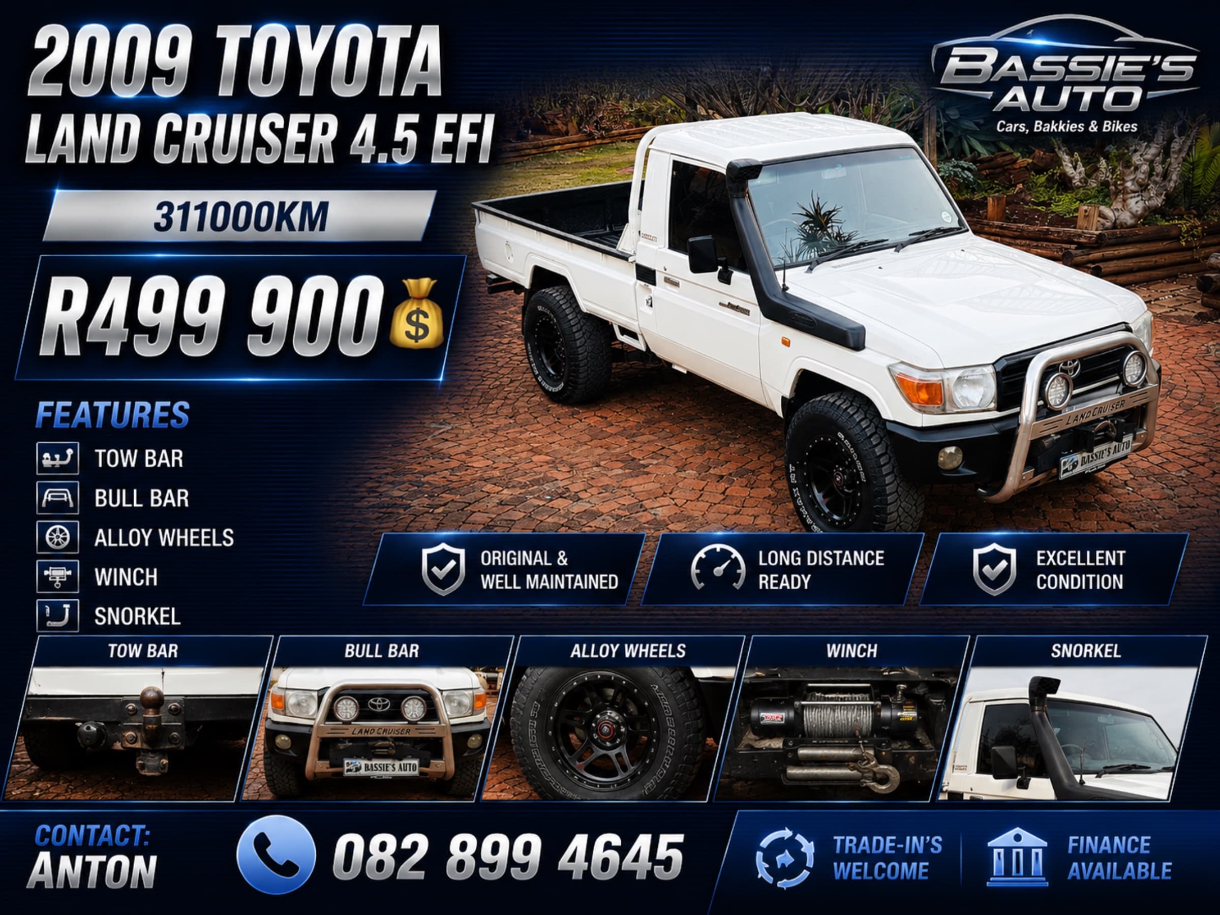 2009 Toyota Land Cruiser 79 Series for sale in South Africa